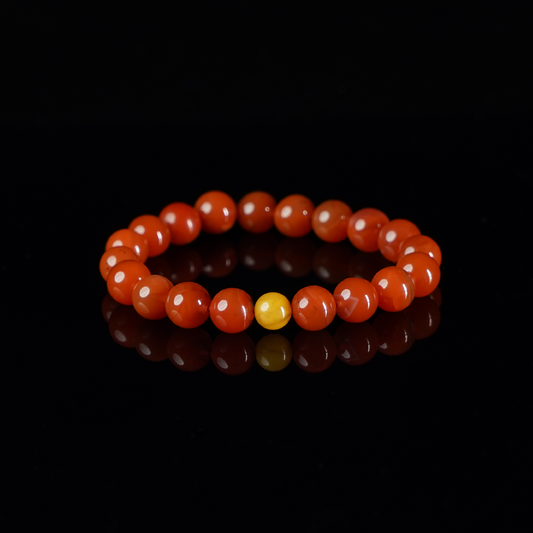 Orange and Yellow Accent Crystal Bracelet