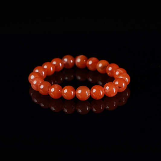 Vitality Pure Orange Agate Bracelet