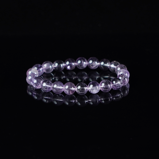 Translucent Amethyst Beads Bracelet