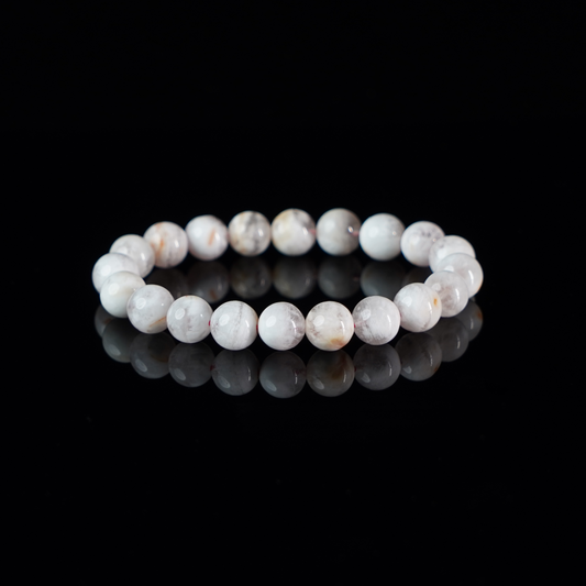 Large beads mixed white opaque